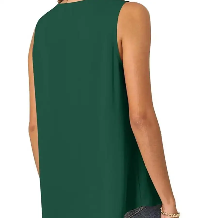 Full Size V Neck Sleeveless Tank Top