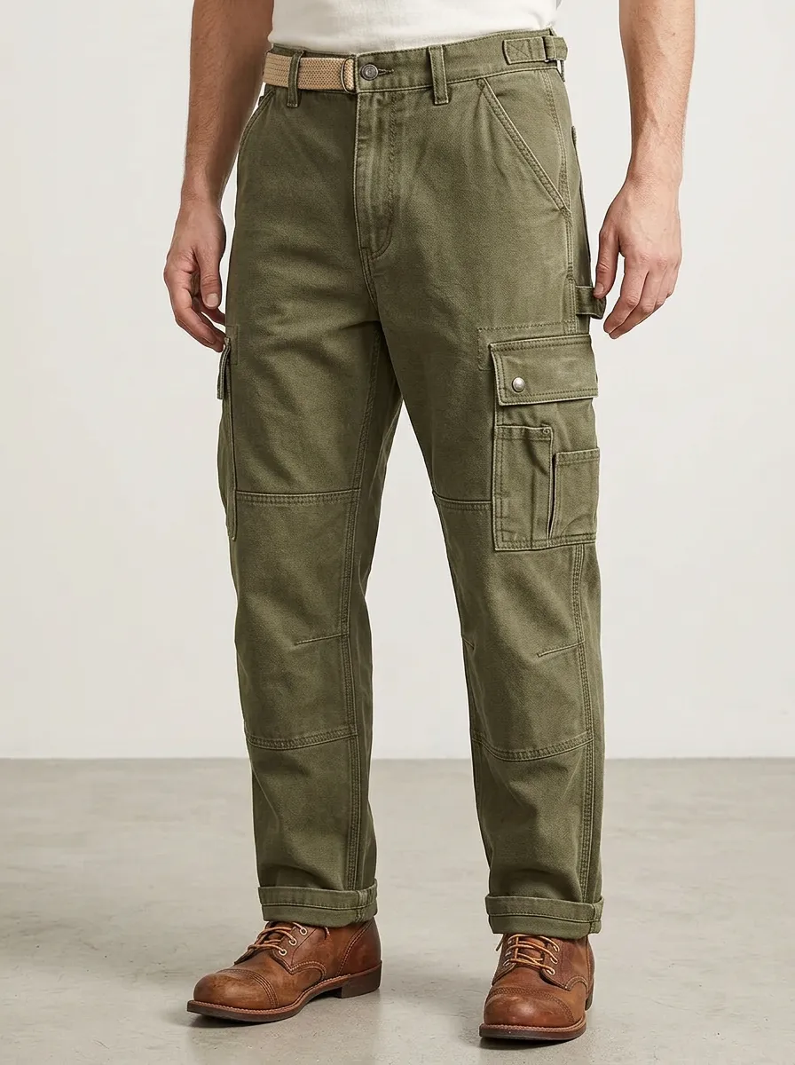 Men's Relaxed Canvas Adventure Cargo Pants