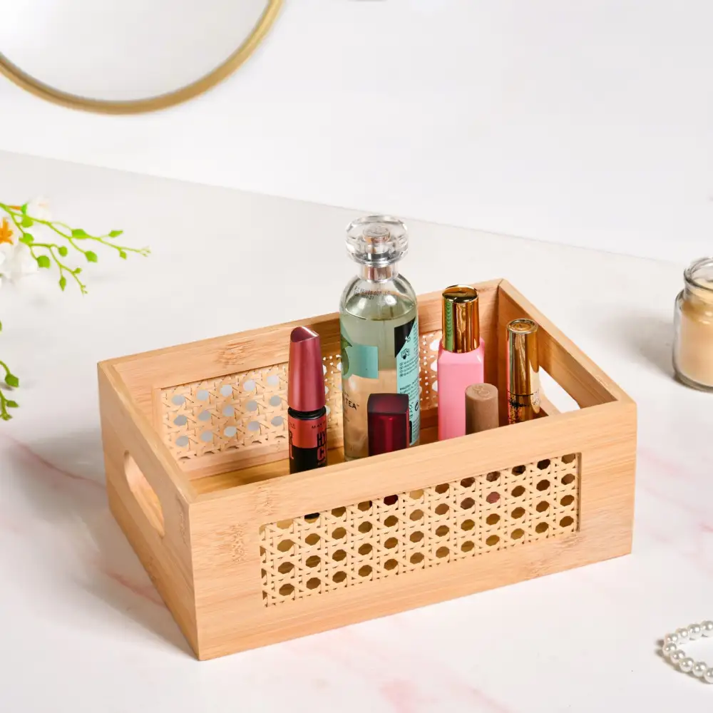 Bamboo Wooden Storage Basket
