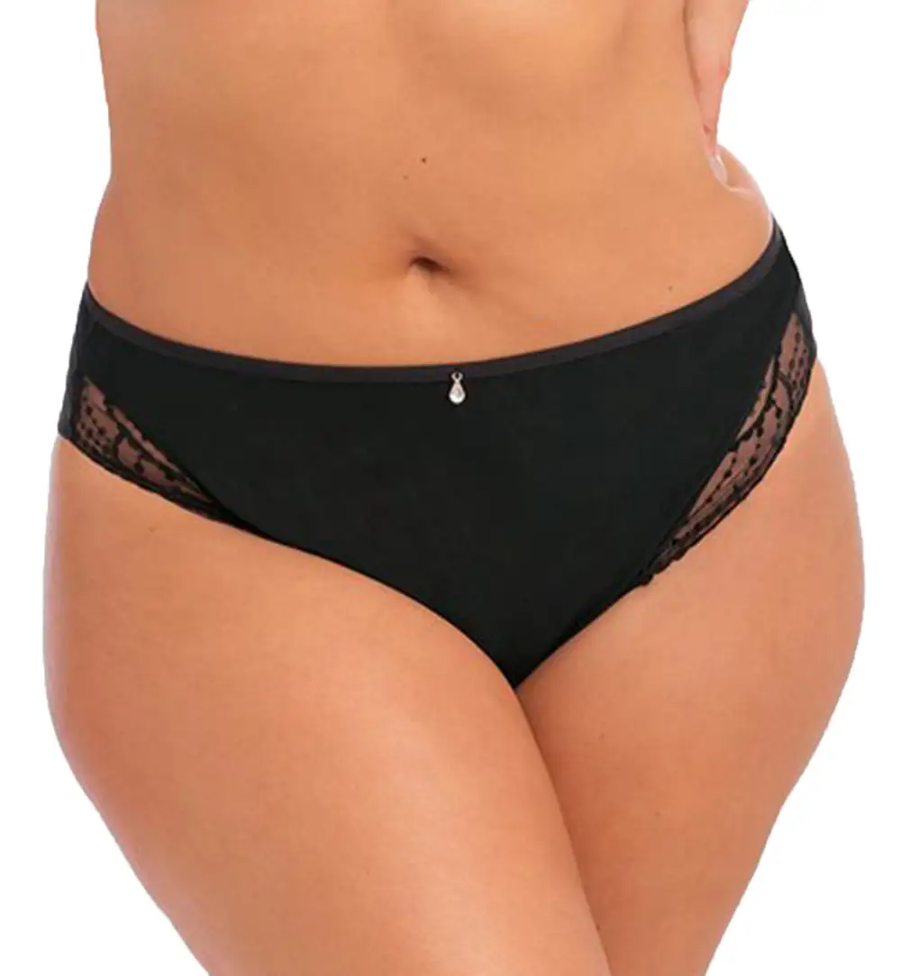Mid-Rise Mesh Brazilian Brief Panty