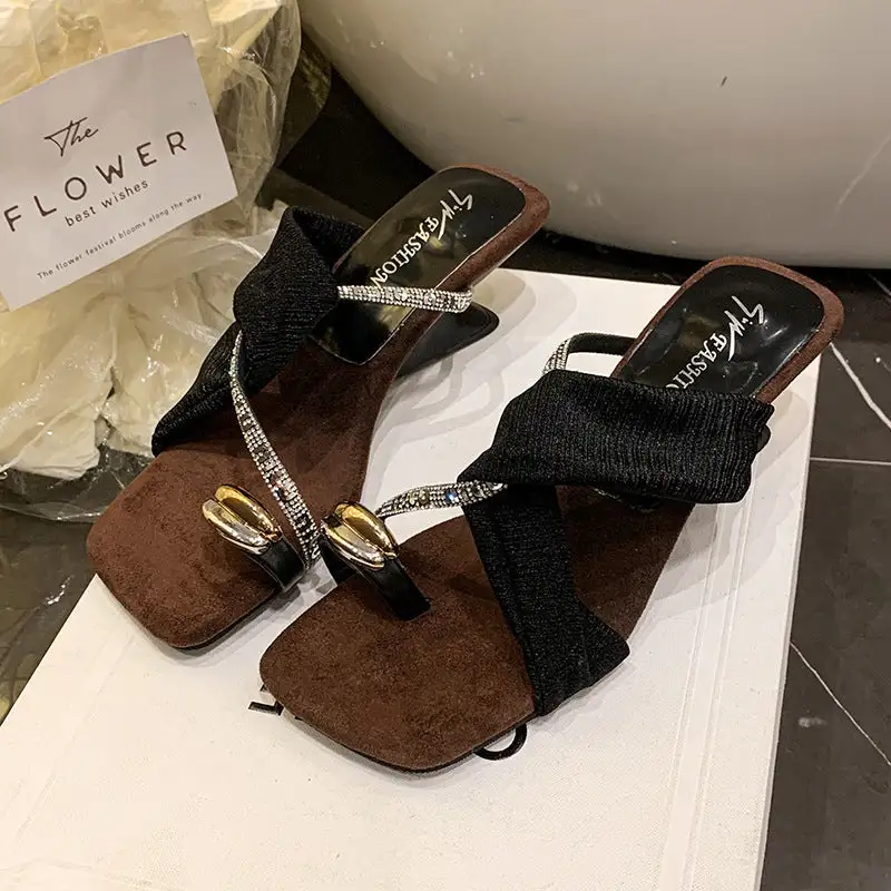 Rhinestone Detail Sandals