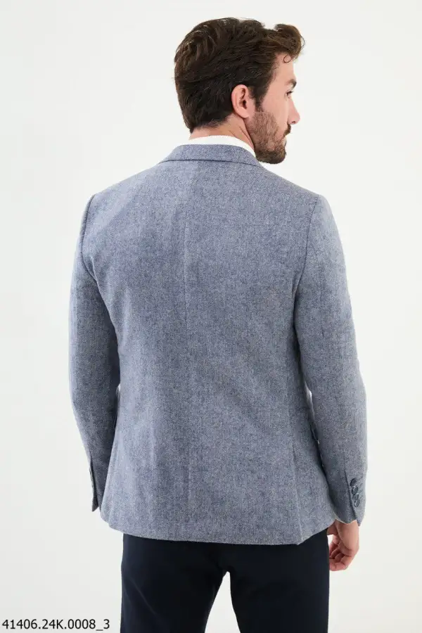 Slim Fit Mixed Blazer