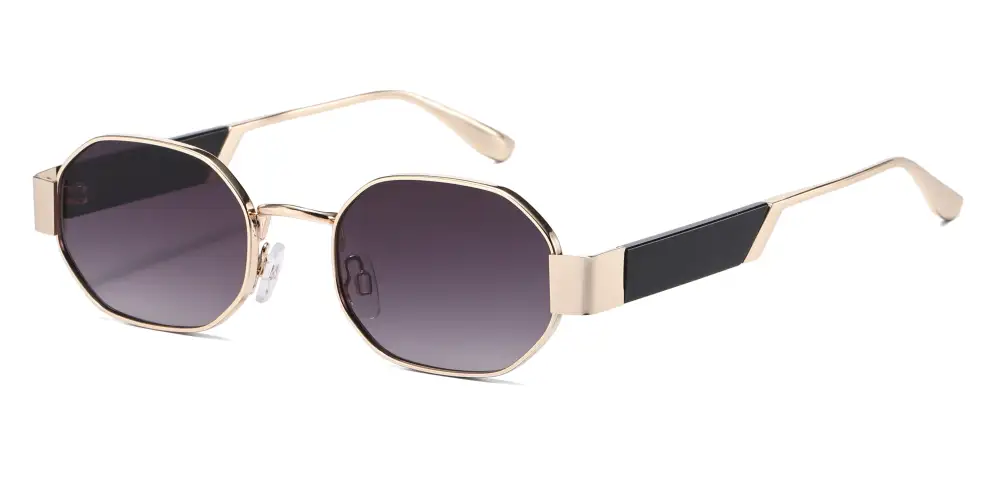 Metal Geometric Classic Sunglasses