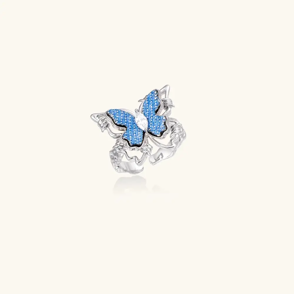 Sculptural Butterfly Ring