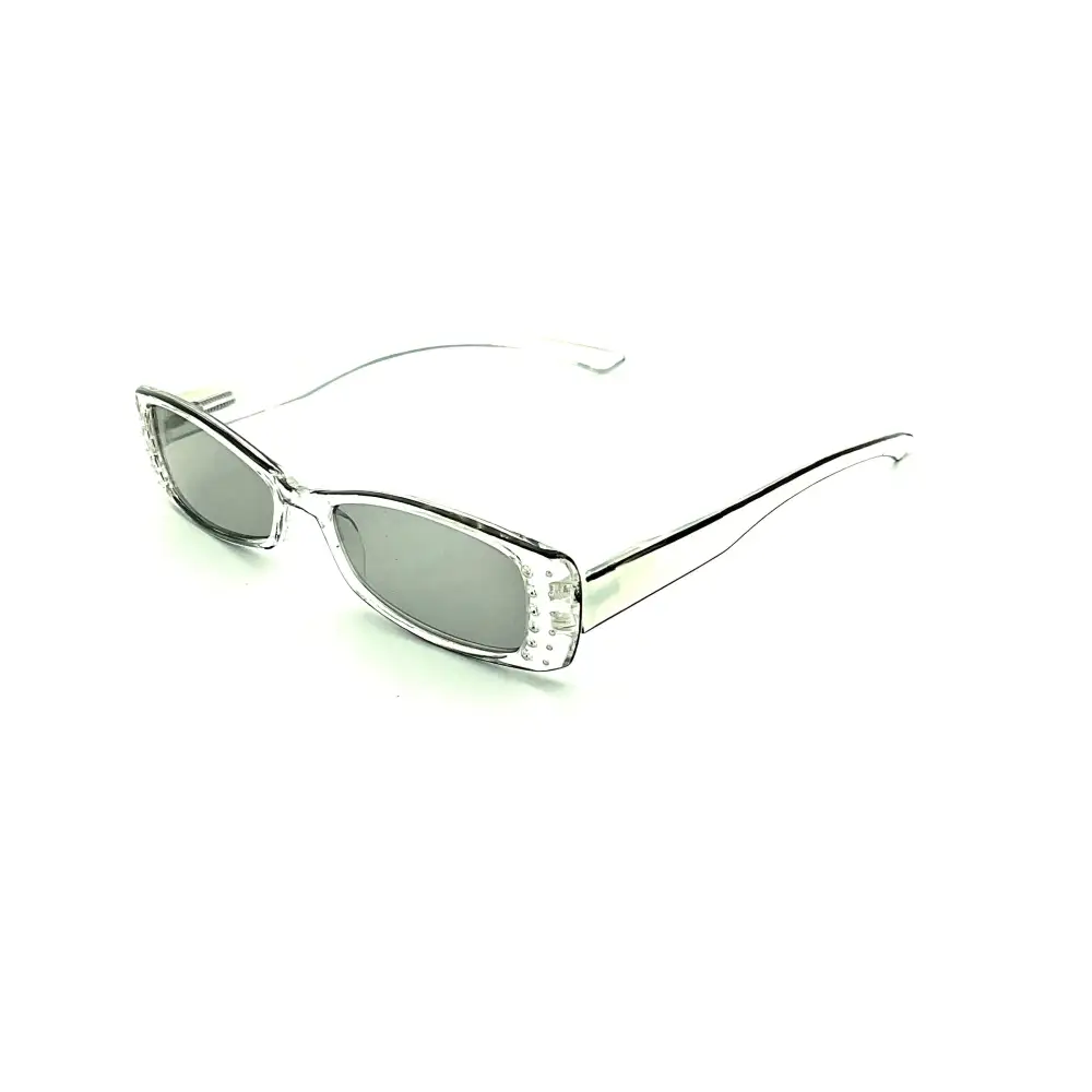 Rhinestone Full Magnification Reading Sunglasses with Case