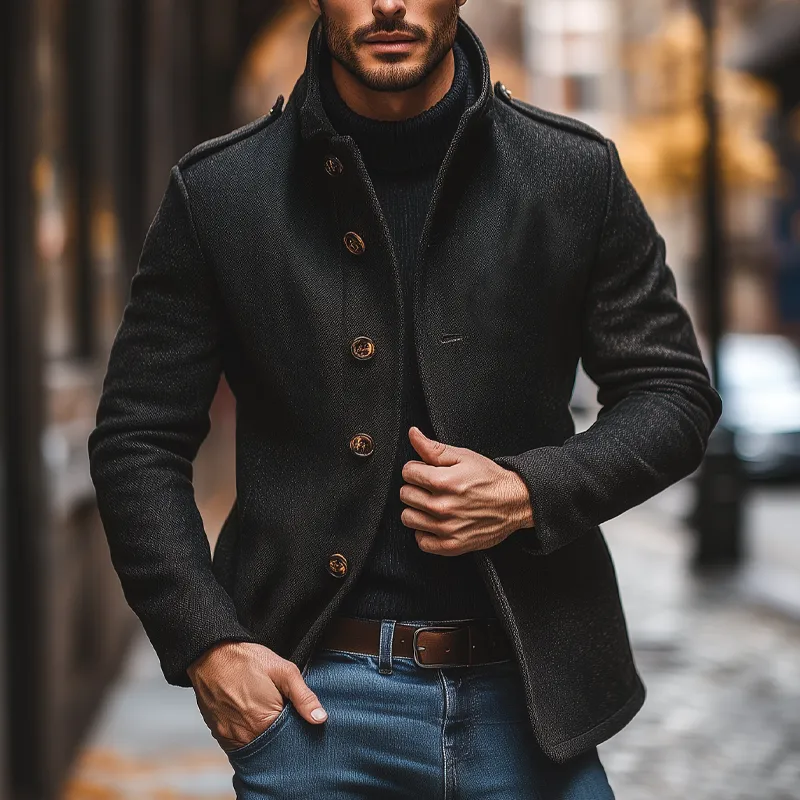 Washed Field Buttoned Jacket