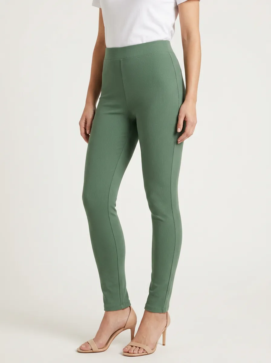 Mid-Rise Casual Mid-Rise Stretch Pants