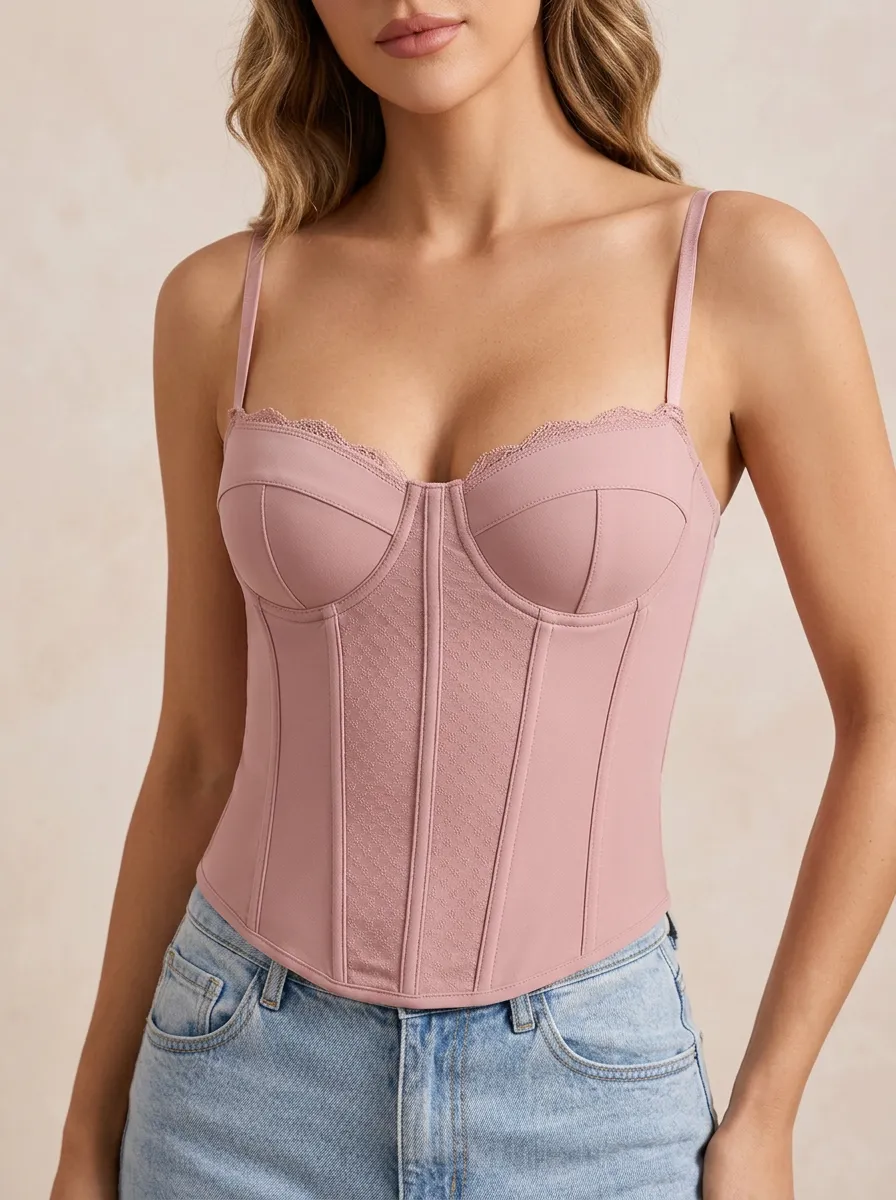 Classic Sweetheart-Neck Women's Corset Top