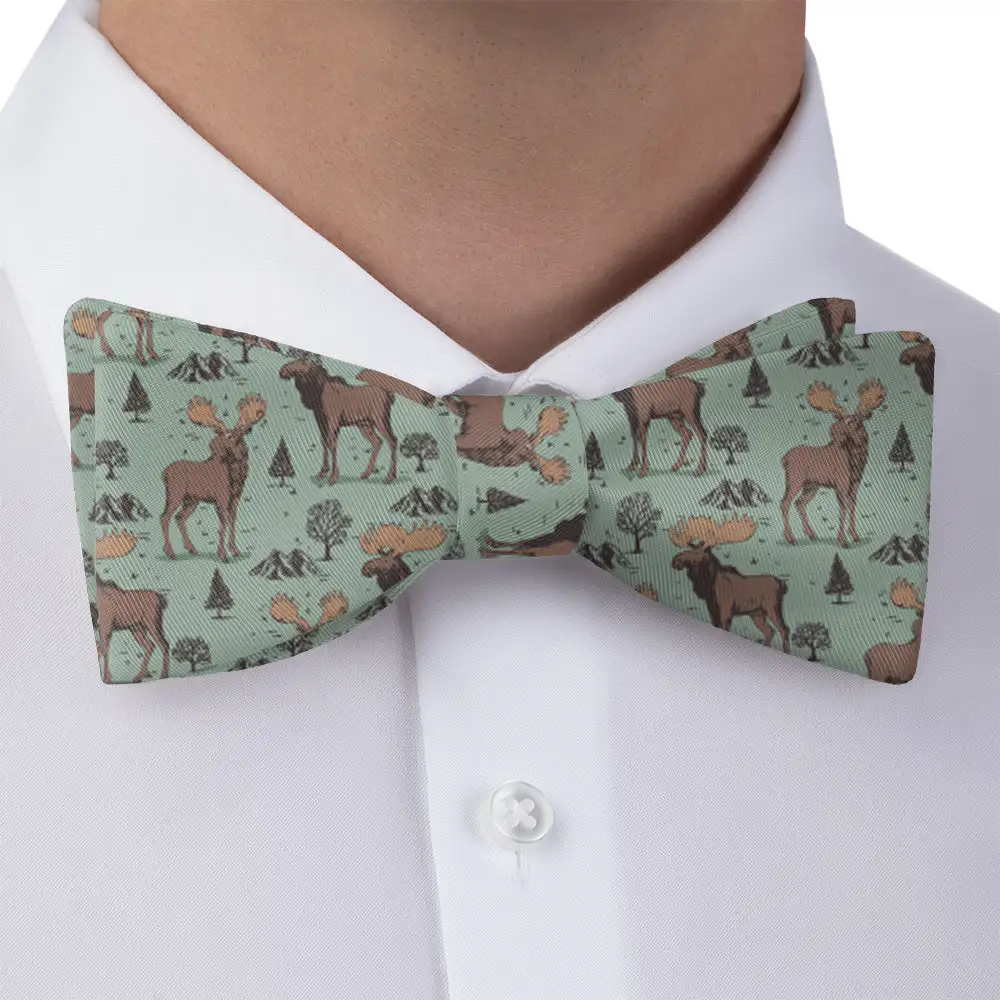 Refined Animal Motif Bow Tie