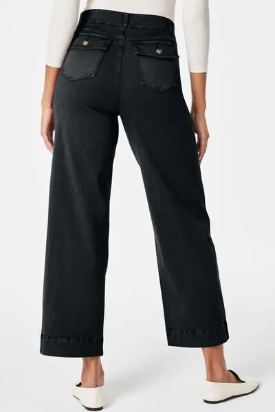 Relaxed High Waist Pocketed Denim Jeans