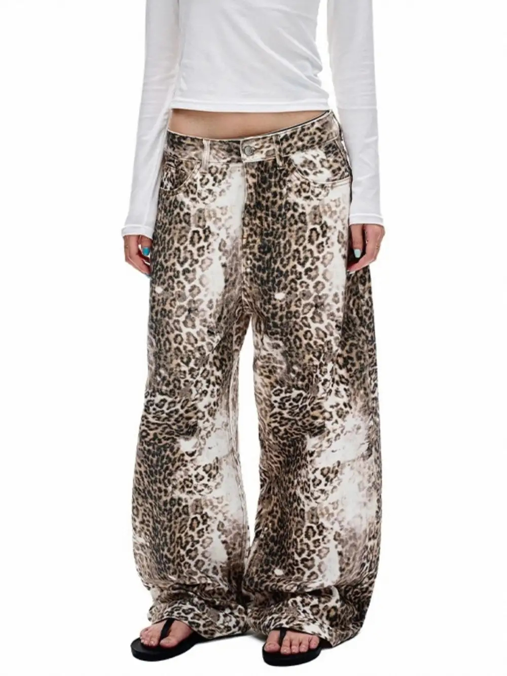 Relaxed Leopard Printed Pants