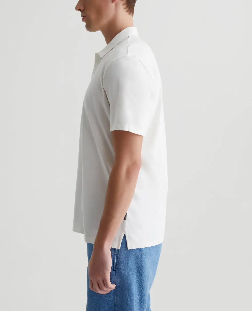Men's Point Collar Cotton Jersey Polo Shirt