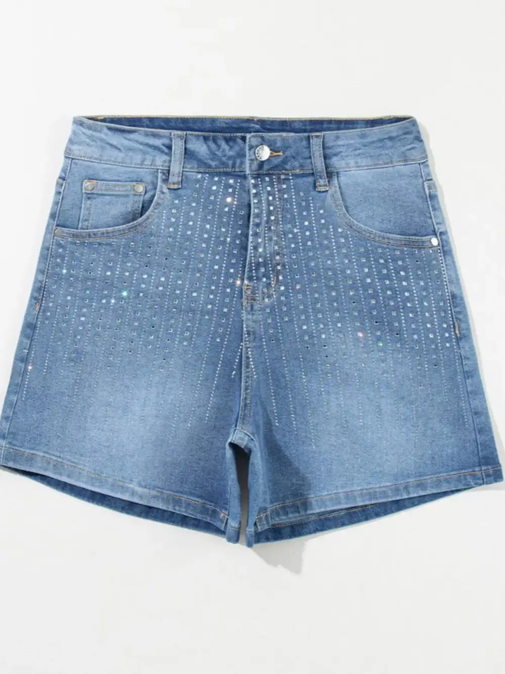 Rhinestone Denim Shorts