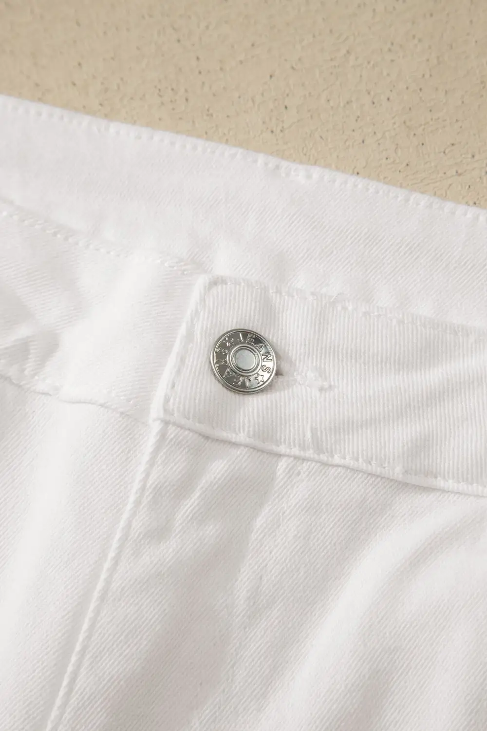 Zip-Detail Pocketed Bermuda Denim Shorts