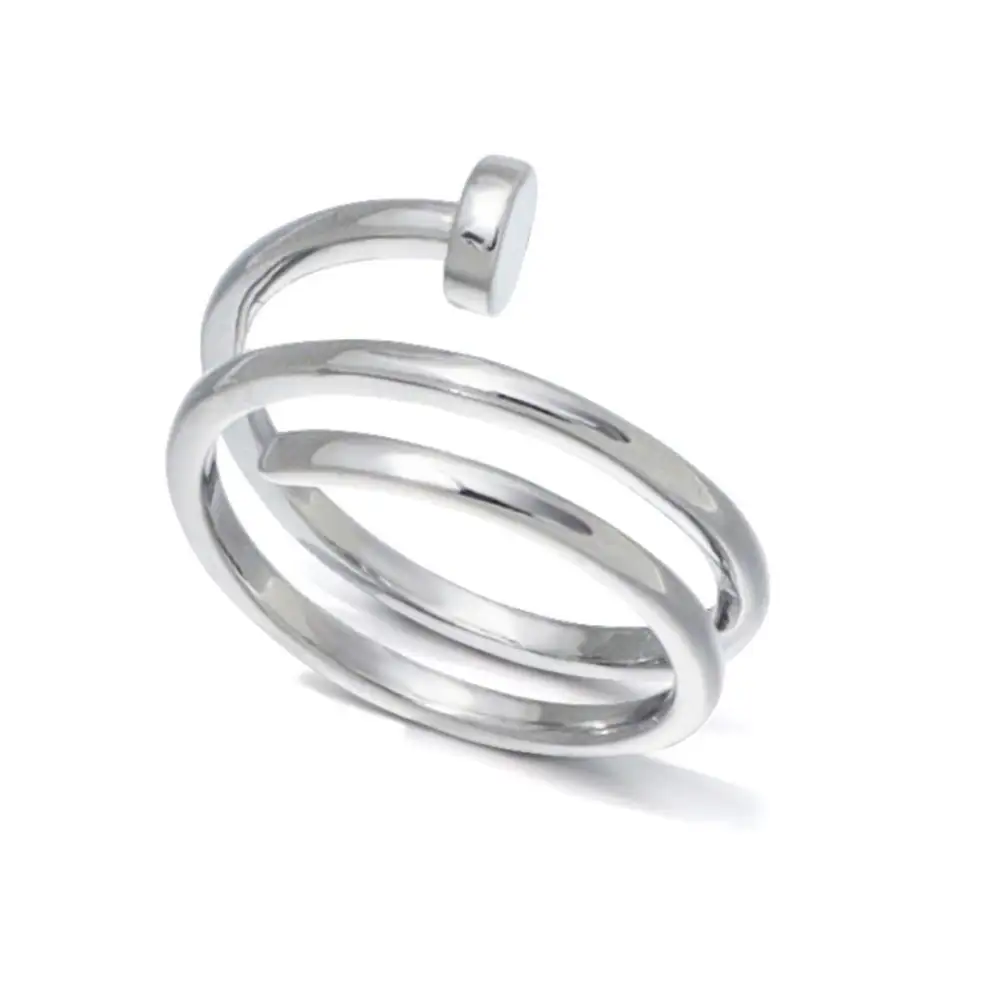 Classic Nail-Wrap Double-Wrap Fashion Ring