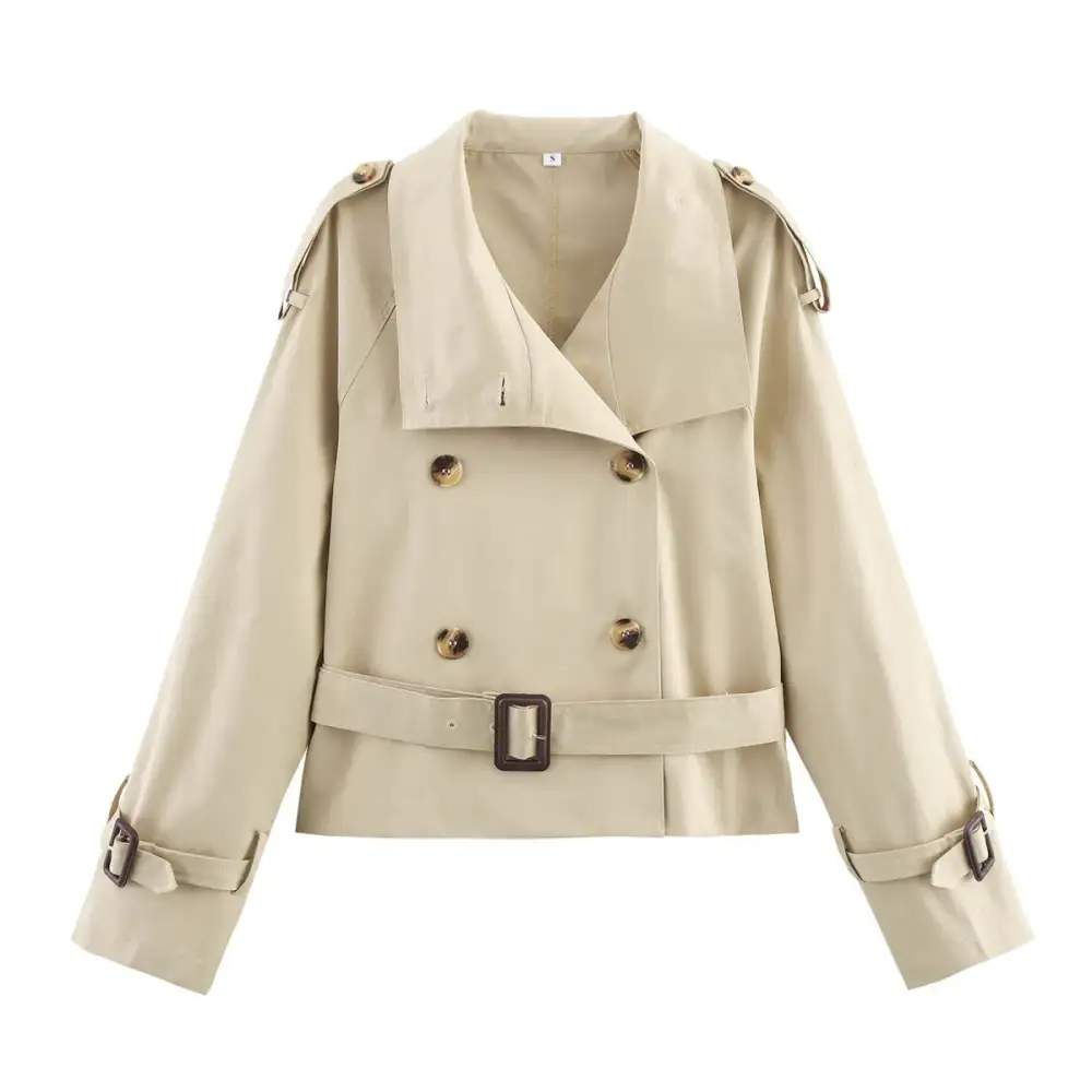 Polished Hooded Trench Coat