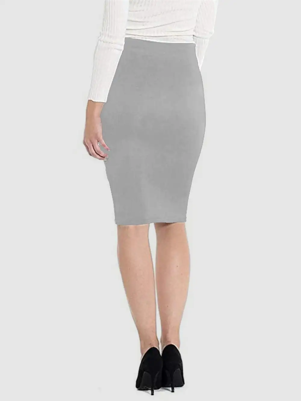Structured Lightweight Wrap Skirt