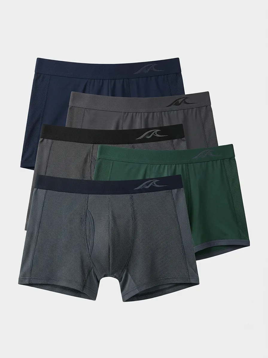 Weekend Wardrobe Essential Men's Four Pack Boxer Briefs