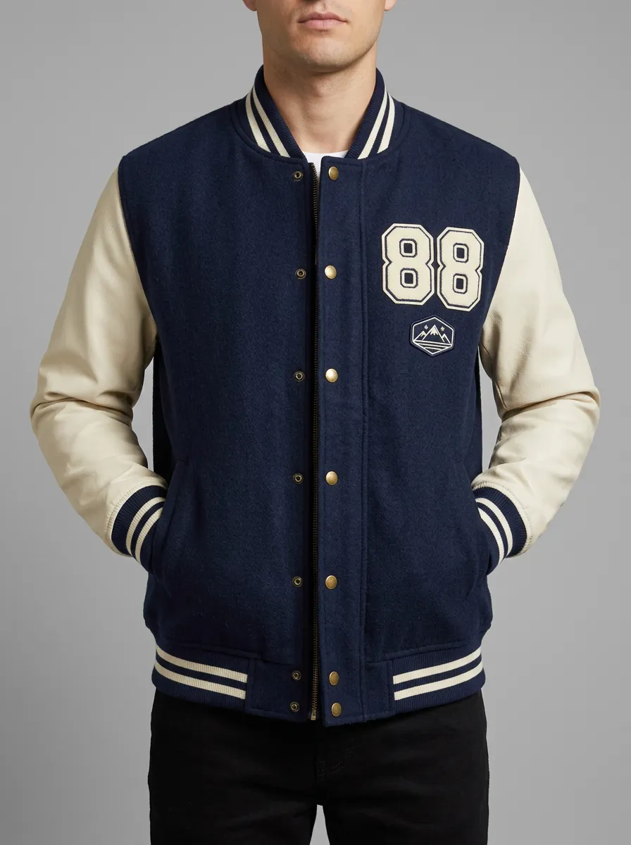 Men's Mountain 88 Graphic Wool Baseball Jacket