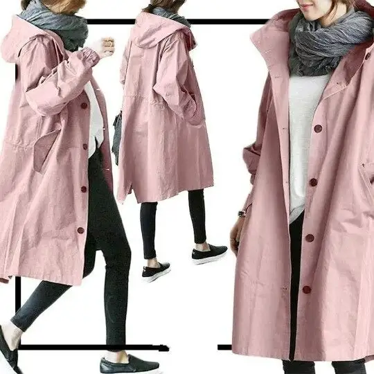 Water Resistant Knit Trench Coat