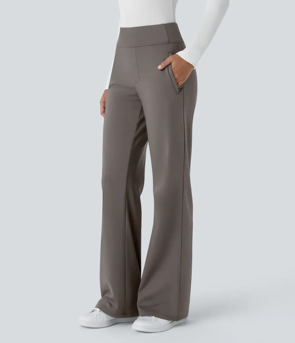  DayStretch Mid Rise Side Zipper Pocket Work Flare Pants