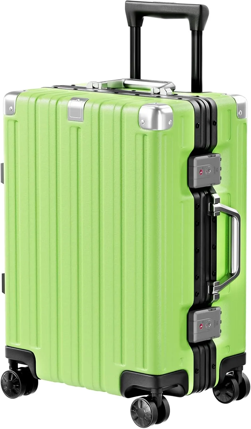 Zipperless Aluminum-Frame Hardshell Spinner Suitcase