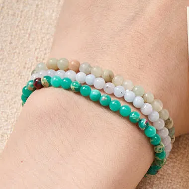 Ease Emotional Waves Amazonite Relax Bracelet