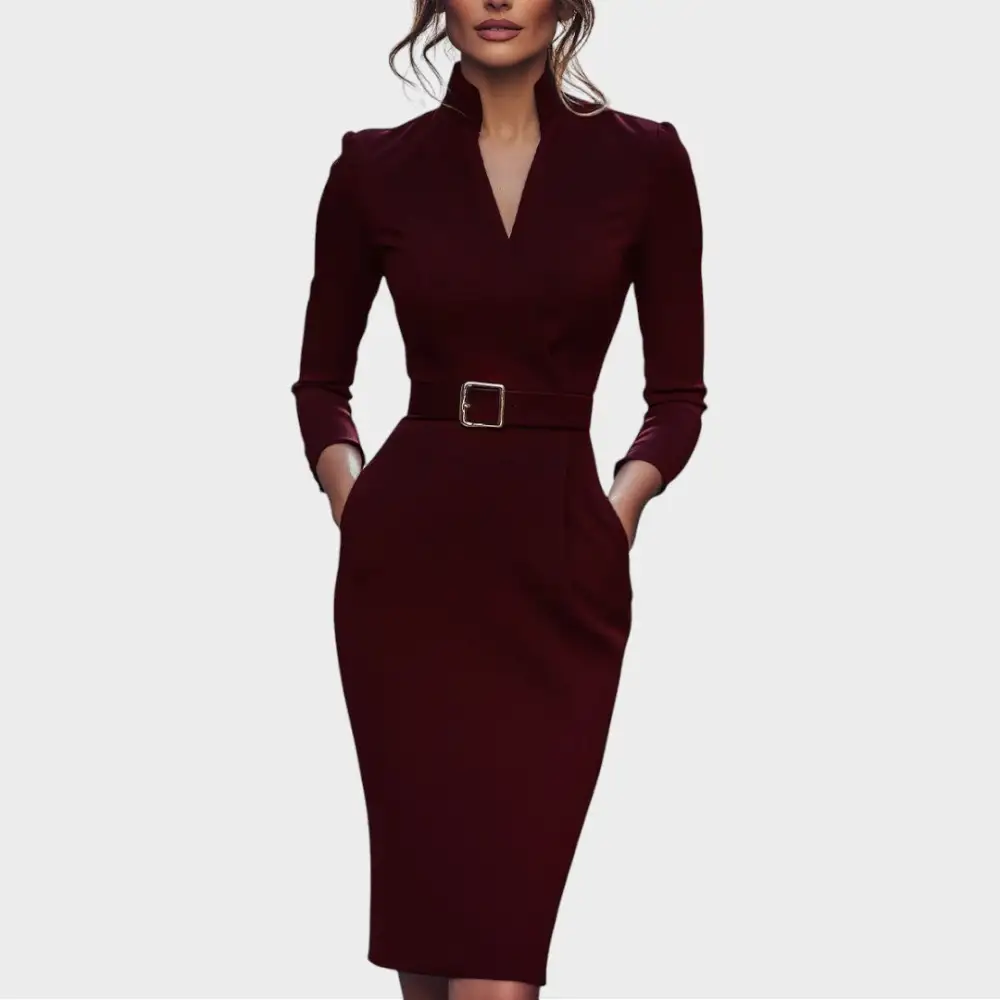 Relaxed Belted Everyday Midi Dress