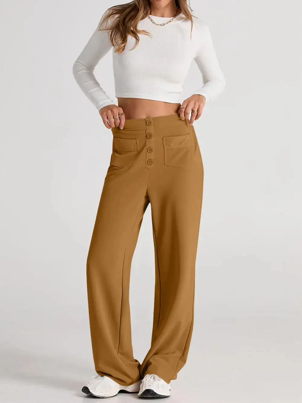 Wide Leg Comfort Fit Pants