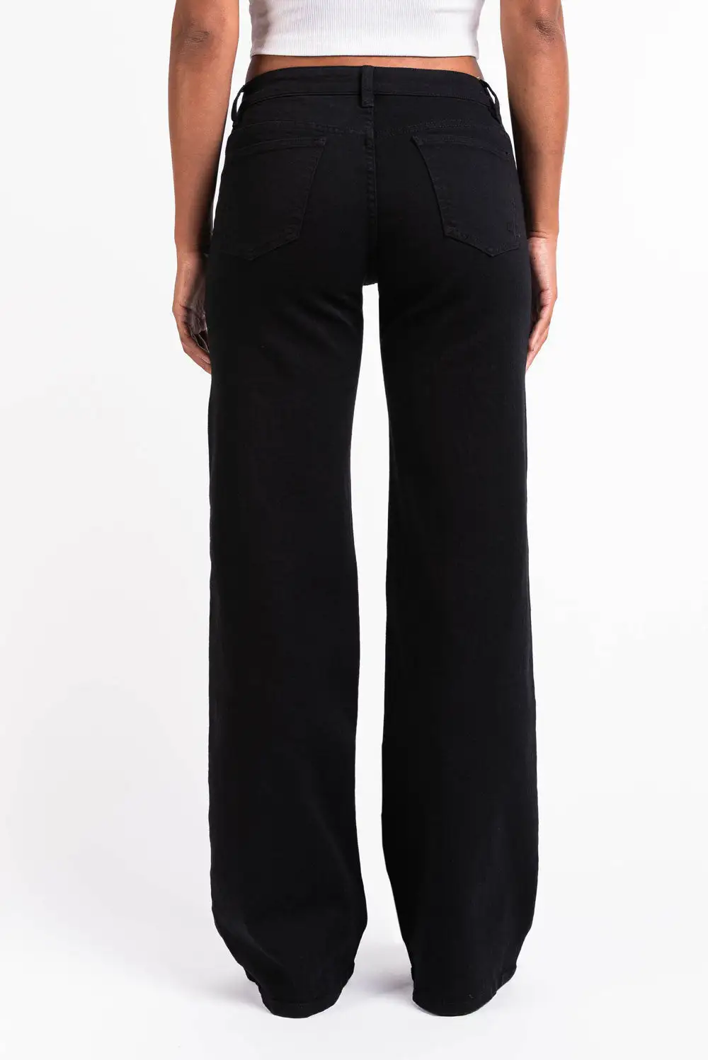 Effortless Low Rise Wide Leg Jeans