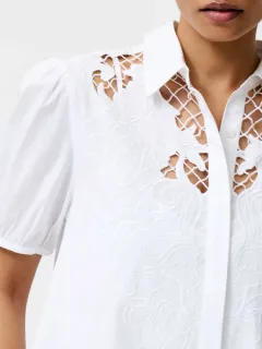 Cotton Art Cut-out Lapel Dress