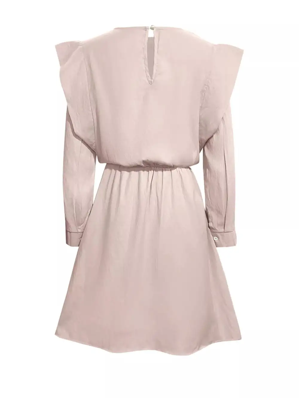 Relaxed Shape Ruffle Long Sleeve Mini Dress