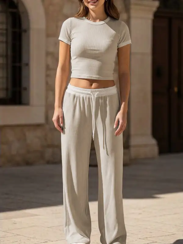 Sports Tee Pants Set