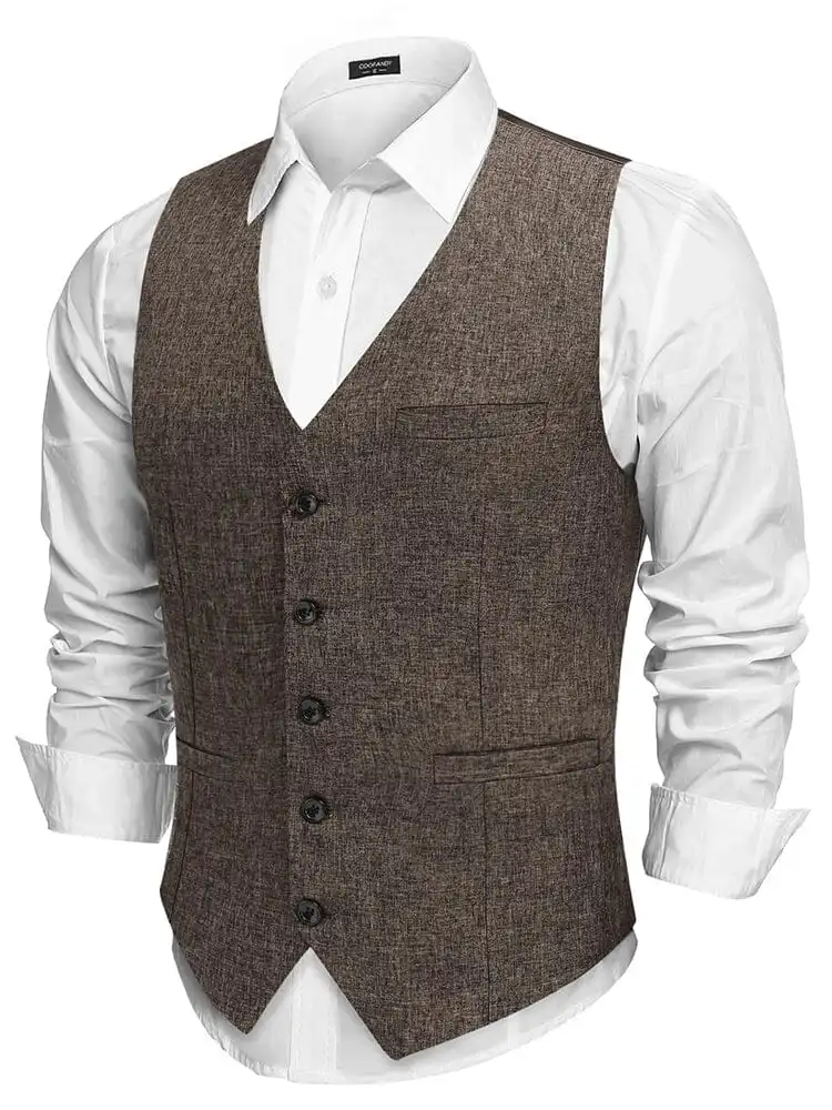 Formal Slim Fit Suit Vest Jacket