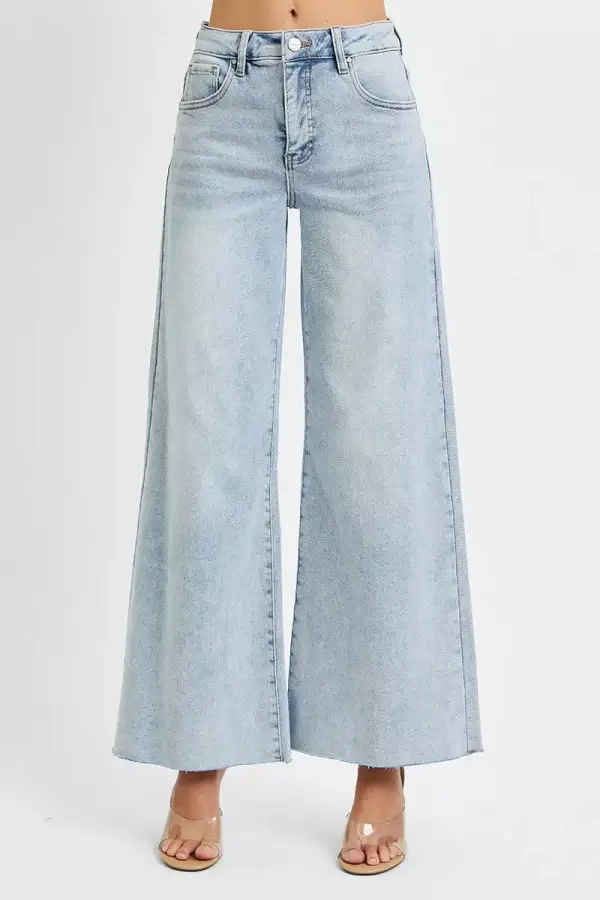High Rise Palazzo Jeans