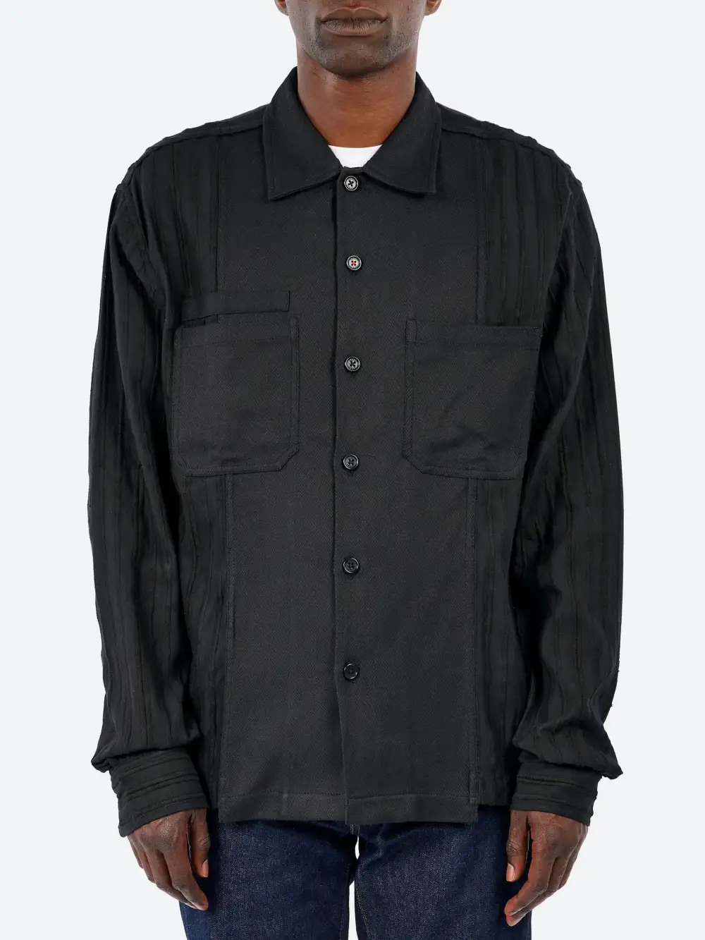 Men's Cotton Herringbone Shirt