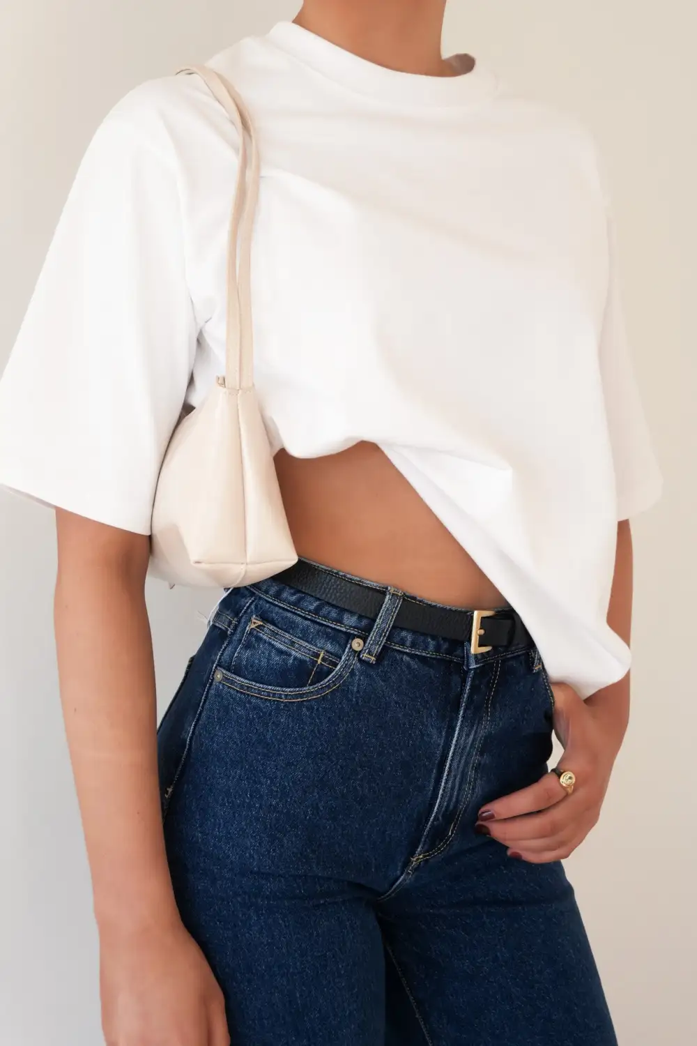 Oversized Ribbed Modern Casual Tee