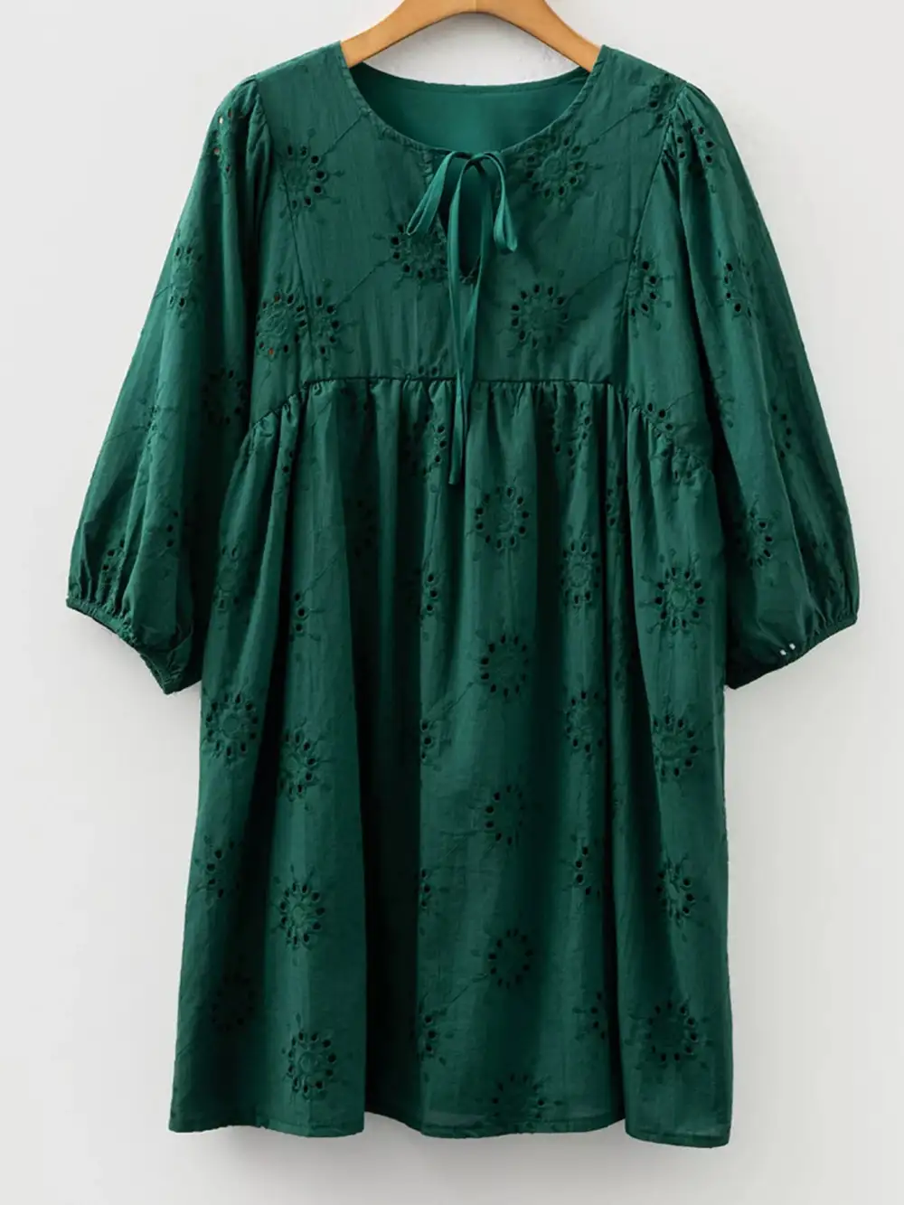 Finish Embroidered Eyelet Mini Dress