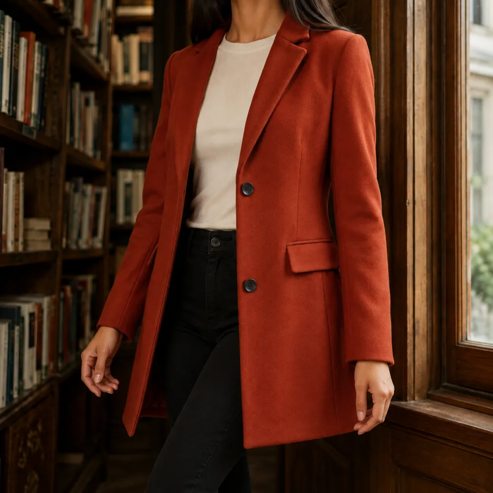 Tailored Notched Lapel Jacket