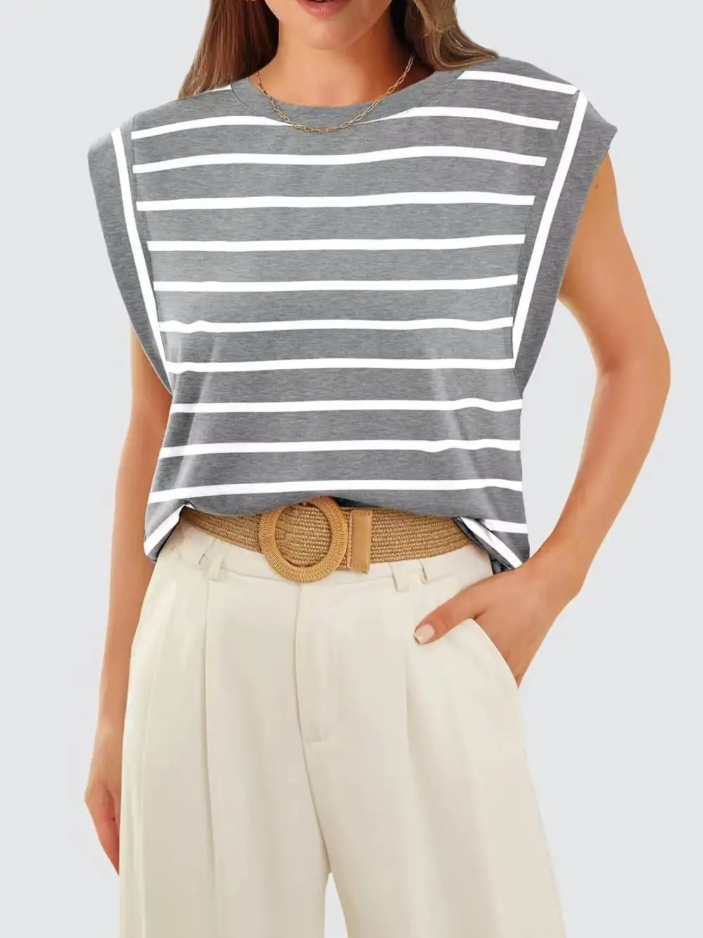 Casual Round Neck Tank