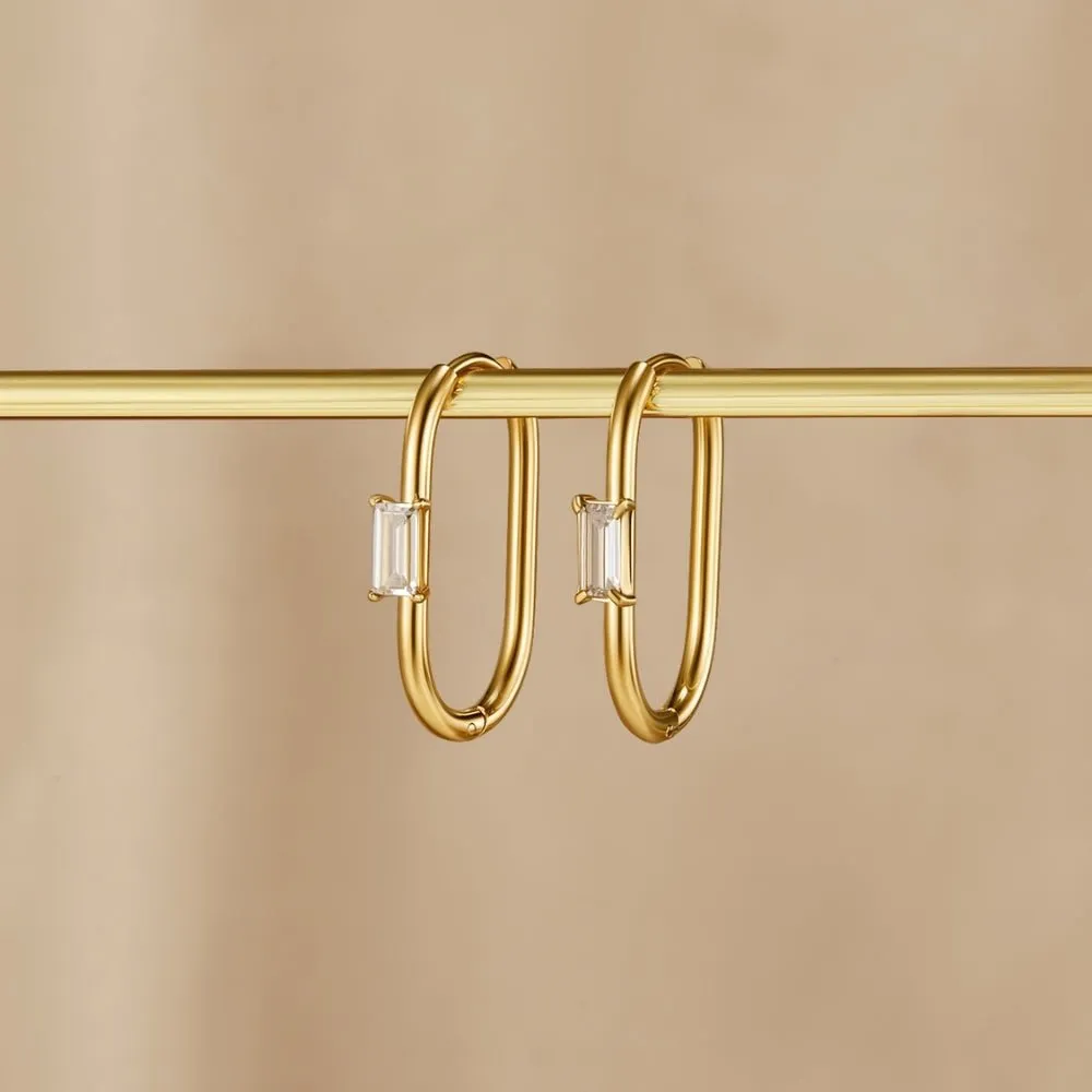 Clean Hoop Earrings