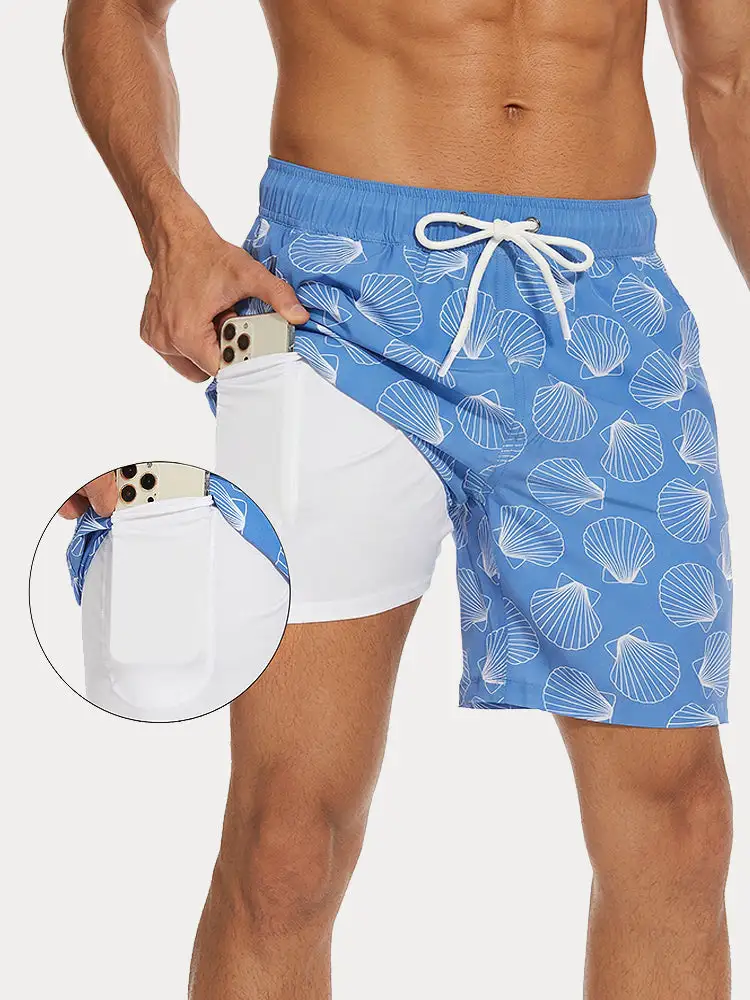Printed Swim Trunks