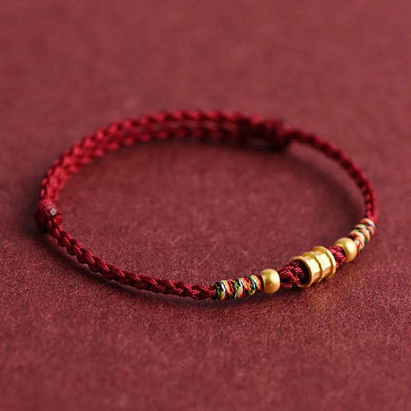 Small Bucket Shape Design Handmade Braided Rope Bracelet Anklet