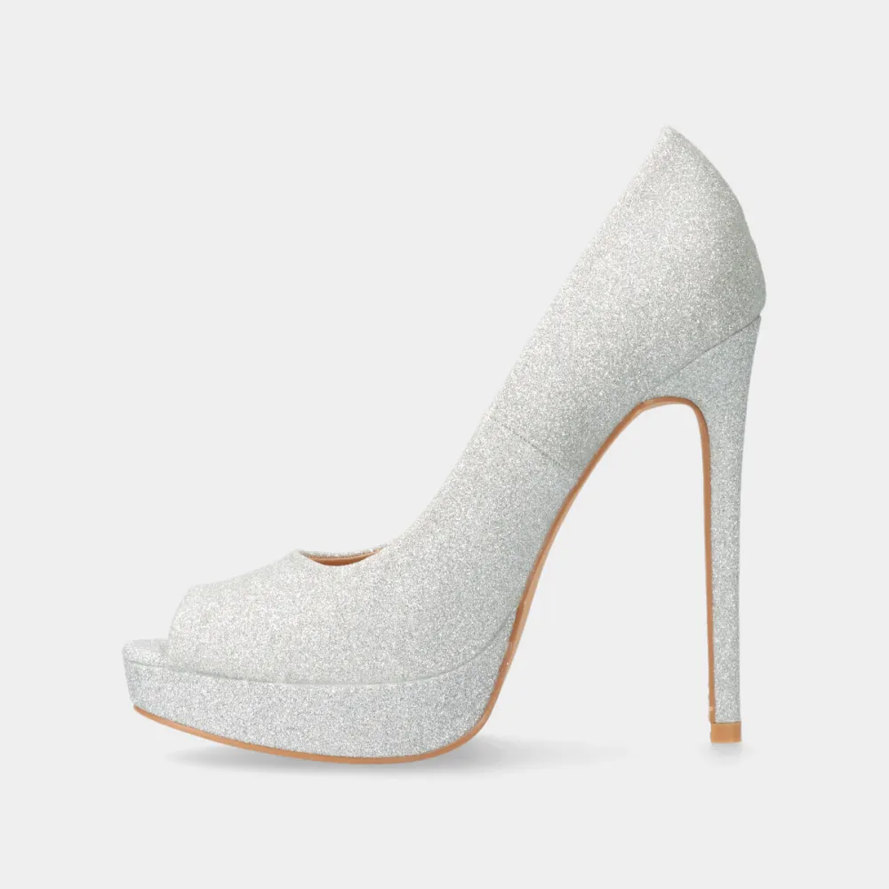Glitter Finish Pumps