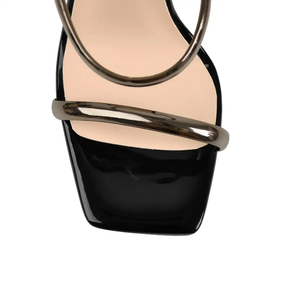 Square Toe Stiletto Modern Sandals