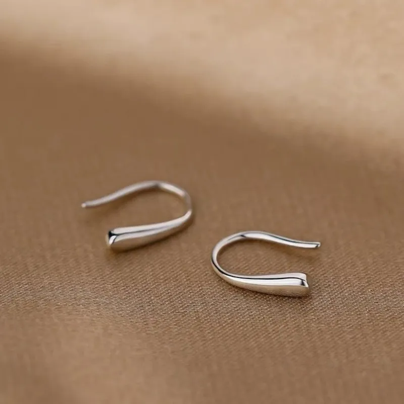 925 Sterling Silver U-Shaped Earrings
