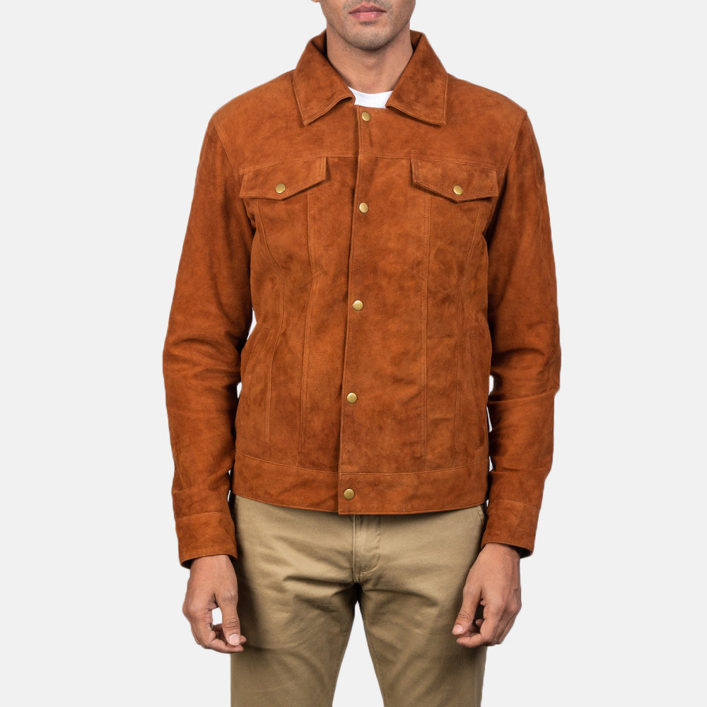 Men's Classic Suede Trucker Jacket