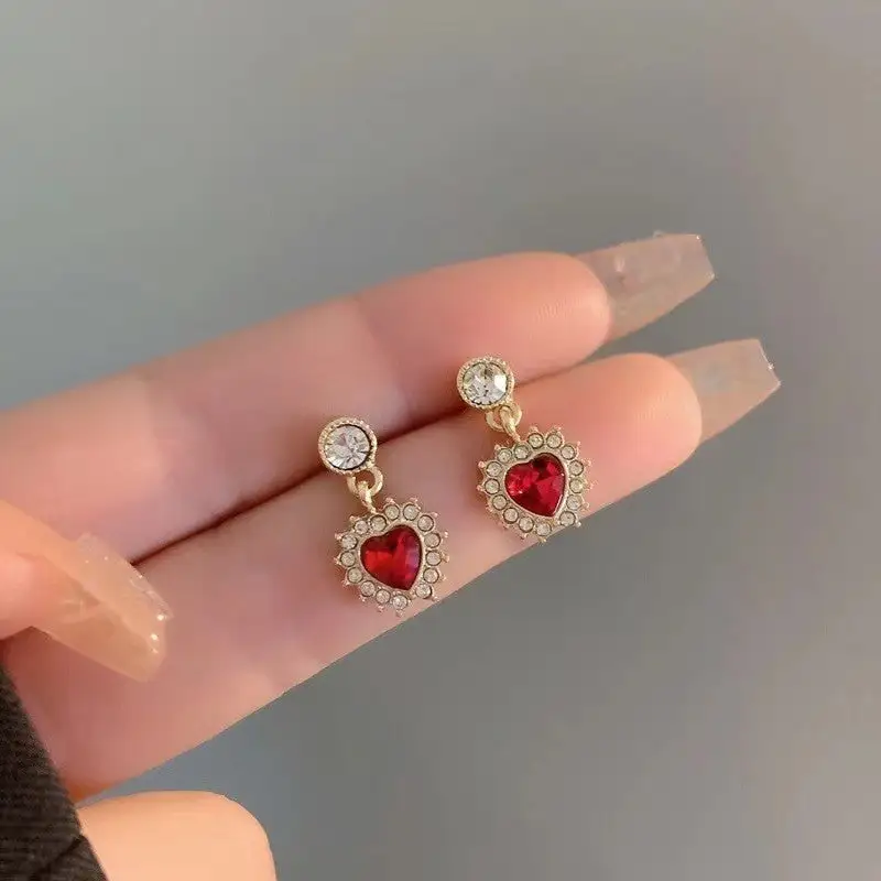 Minimal Heart Statement Earrings