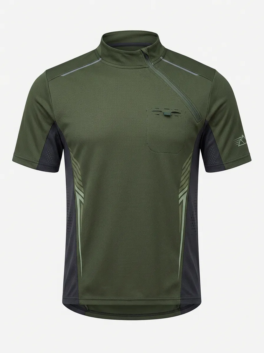 Men's Outdoor Sports Mountain Graphic Printed Cycling Shirt