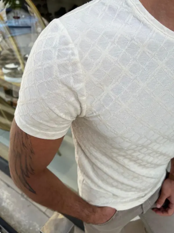 Slim Fit Printed Cotton T-Shirt